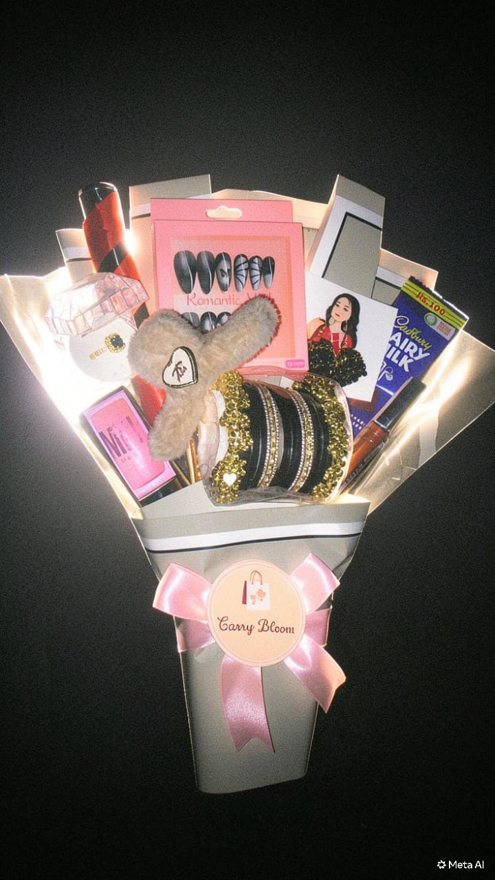 Black theme jewellery bouquets