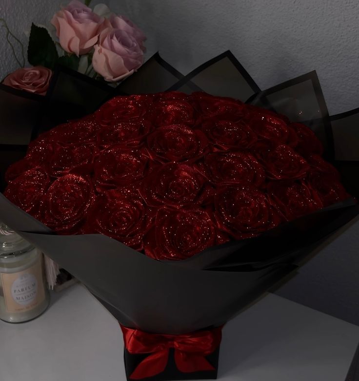 re rose ribbon flower bouquets